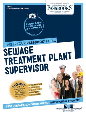 cover image of Sewage Treatment Plant Supervisor